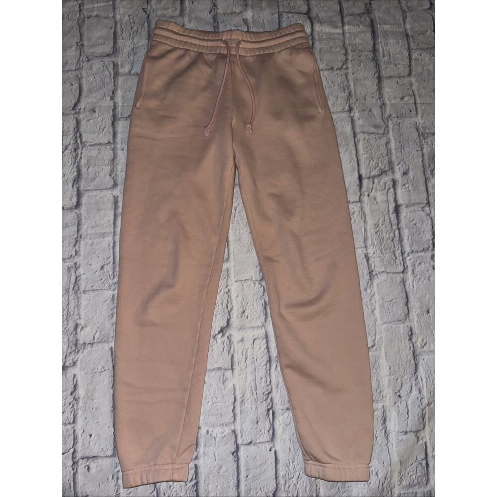 Aritzia TNA Cozy AF Sweat Fleece Peach‎ Pink Sweatpants XS Pants Joggers